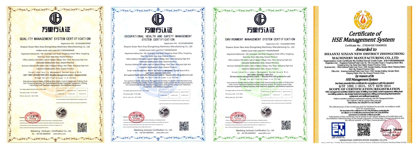  ISO 9001, ISO 14001, and ISO 45001 certifications
